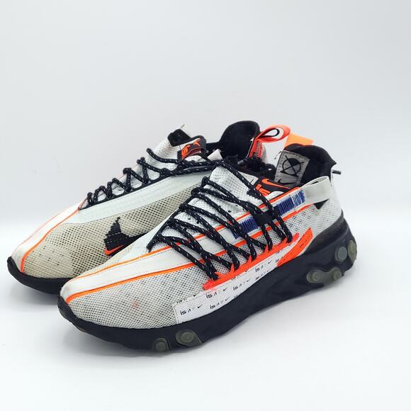 Nike React WR ISPA 'Ghost Aqua' Gray Black CT2692-400 Men's Size 6.5